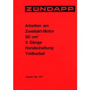 Zündapp - Arbeiten am Zweitakt-Motor 50 ccm 3 Gänge Handschaltung Tretkurbel
