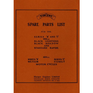 Vincent Modelle Spare Parts List