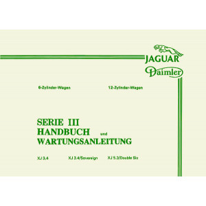Jaguar Daimler Serie 3 Handbuch und Wartungsanleitung