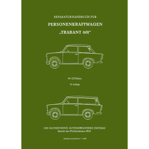 Trabant 601 Limousine Universal LX Werksatthandbuch