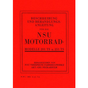 NSU 201TS und 251TS Betriebsanleitung