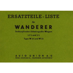 Wanderer W21 und W22  Ersatzteilkatalog