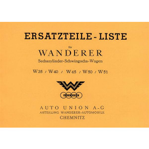 Wanderer W35 W40 W45 W50 W51 Ersatzteilliste