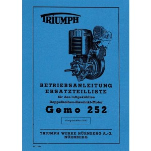Triumph Gemo 252 Betriebsanleitung und Ersatzteilliste