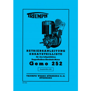 Triumph Gemo 252 Betriebsanleitung und Ersatzteilkatalog