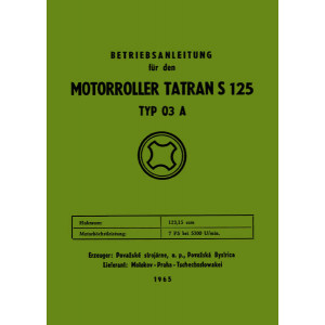 Tatran Typ S125 Typ 03 A Betriebsanleitung