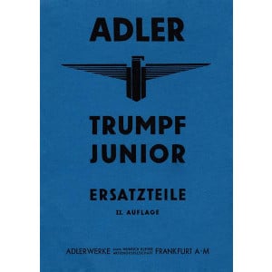 Adler Trumpf-Junior Typ 1G Ersatzteilkatalog