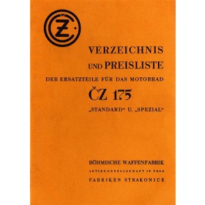CZ 175 Standard und Spezial Ersatzteilkatalog