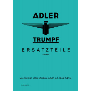 Adler Trumpf 1,5 und 1,7 Liter Ersatzteilkatalog