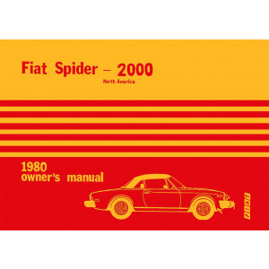 Fiat Spider 2000 Owners Manual