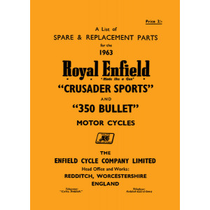 Royal Enfield Crusader Sports / 350 Bullet Spare Parts Catalouge