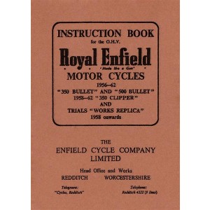 Royal Enfield 350, 500 Bullet Instruction Book