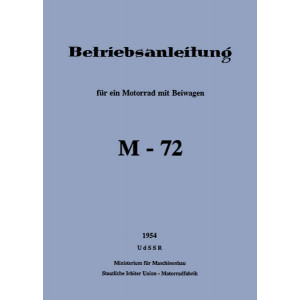 M-72 Gespann Betriebs- und Reparaturanleitung