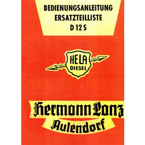 Hela Diesel D12S Betriebsanleitung und Ersatzteilkatalog