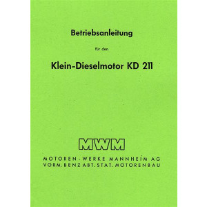 MWM KD 211 - Kombinierte Bedienungsanleitung und Ersatzteilliste