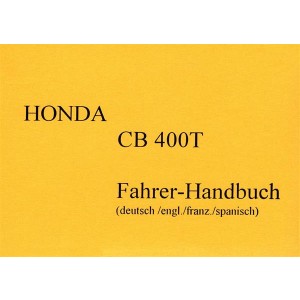 Honda CB400T Fahrerhandbuch