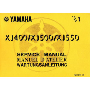 Yamaha XJ400 XJ500 XJ550 Reparaturanleitung