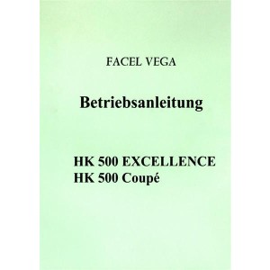 Facel Vega HK 500 EXCELLENCE /Coupé, Betriebsanleitung