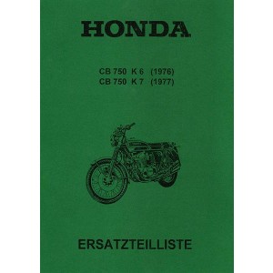 Honda CB750 K6 und CB750 K7 Ersatzteilliste