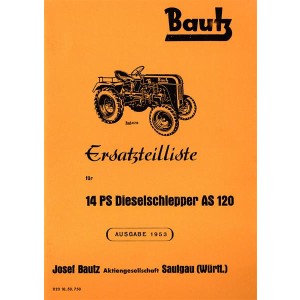 Bautz AS120 Ersatzteilkatalog