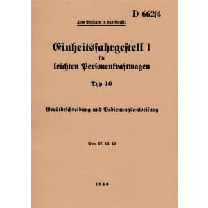 Stoewer Einheitsfahrgestell I Typ 40 Betriebsanleitung