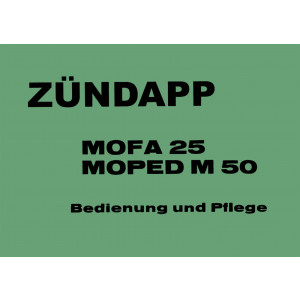 Zündapp Mofa 25 Betriebsanleitung