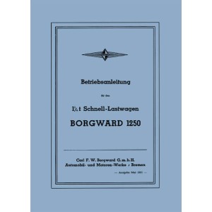 Borgward 1250 Betriebsanleitung