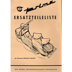 NSU Prima-Roller Ersatzteilkatalog