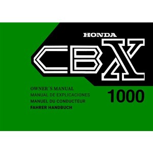 Honda CBX1000 Fahrerhandbuch