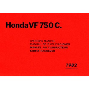 Honda VF750C Fahrerhandbuch