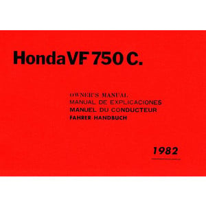 Honda VF750C Fahrerhandbuch