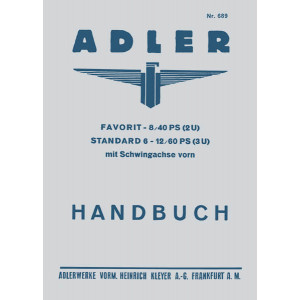 Adler Favorit und Standard 6 Betriebsanleitung