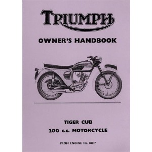Triumph Tiger Cub, Betriebsanleitung