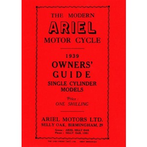 Ariel Motorcycle Single Cylinder Models Owners Manual