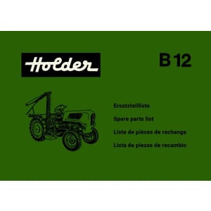 Holder B 12 Ersatzteilkatalog