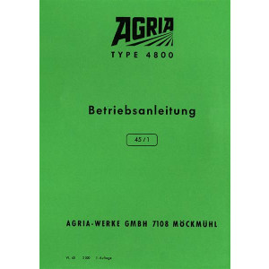 Agria 4800 Betriebsanleitung