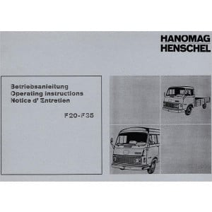 Betriebsanleitung Hanomag / Henschel F20 - F35