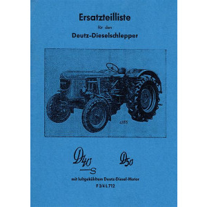 Deutz D40 S und D50 Ersatzteilkatalog