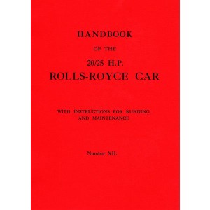 Handbook of the 20/25 H.P. Rolls-Royce Car