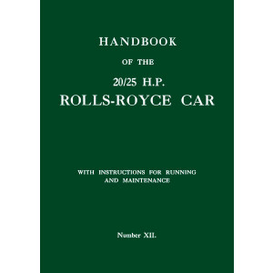 Rolls-Royce 20/25 HP Handbook