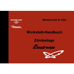 Motobecane Mobylette D125 Motorrad Werkstatt - Handbuch für die elektronische Zündanlage