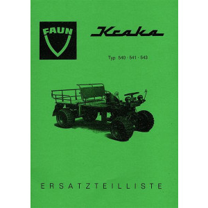 Faun Kraka Typ 540/ 541/ 543 Ersatzteilkatalog