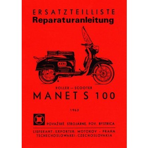 Scooter Manet S100 Ersatzteilktalog und Reparaturhandbuch