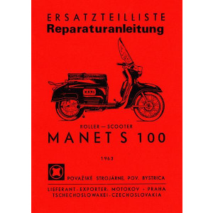 Scooter Manet S100 Ersatzteilktalog und Reparaturhandbuch