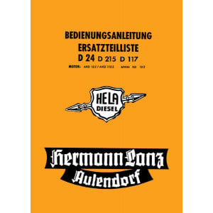 Hela D24 D215 D117 Betriebsanleitung Ersatzteilkatalog