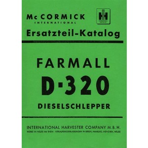 IHC International Harvester Farmall D-320 Ersatzteilkatalog