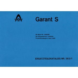 Hanomag Garant S Ersatzteilkatalog