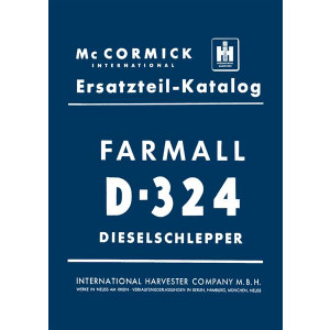 IHC Farmall D-324 Dieselschlepper Ersatzteilkatalog