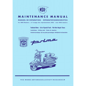 NSU Prima 125/ 150 ccm Maintenance Manual