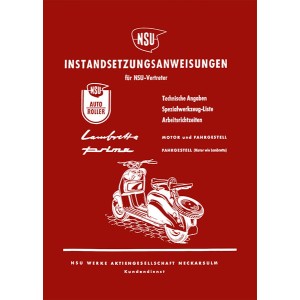 Instandsetzungsanweisungen für NSU Autoroller Lambretta, Prima